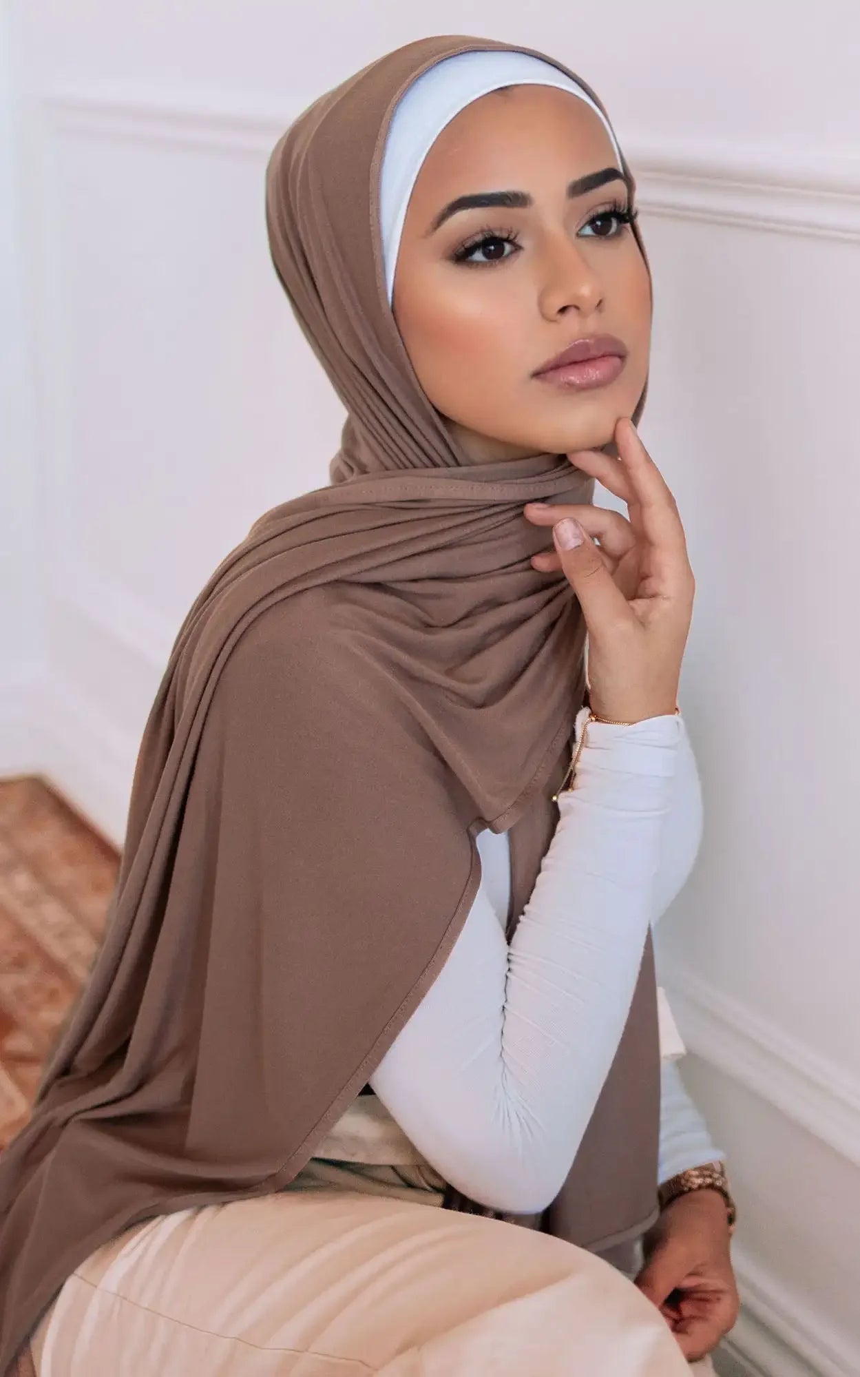The Mercerized Cotton Jersey Hijab – Softness, Style, and Full Coverage