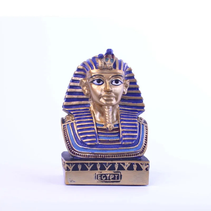 Pharaoh Head Sculpture – Egyptian Handicraft Bust for Home Decor
