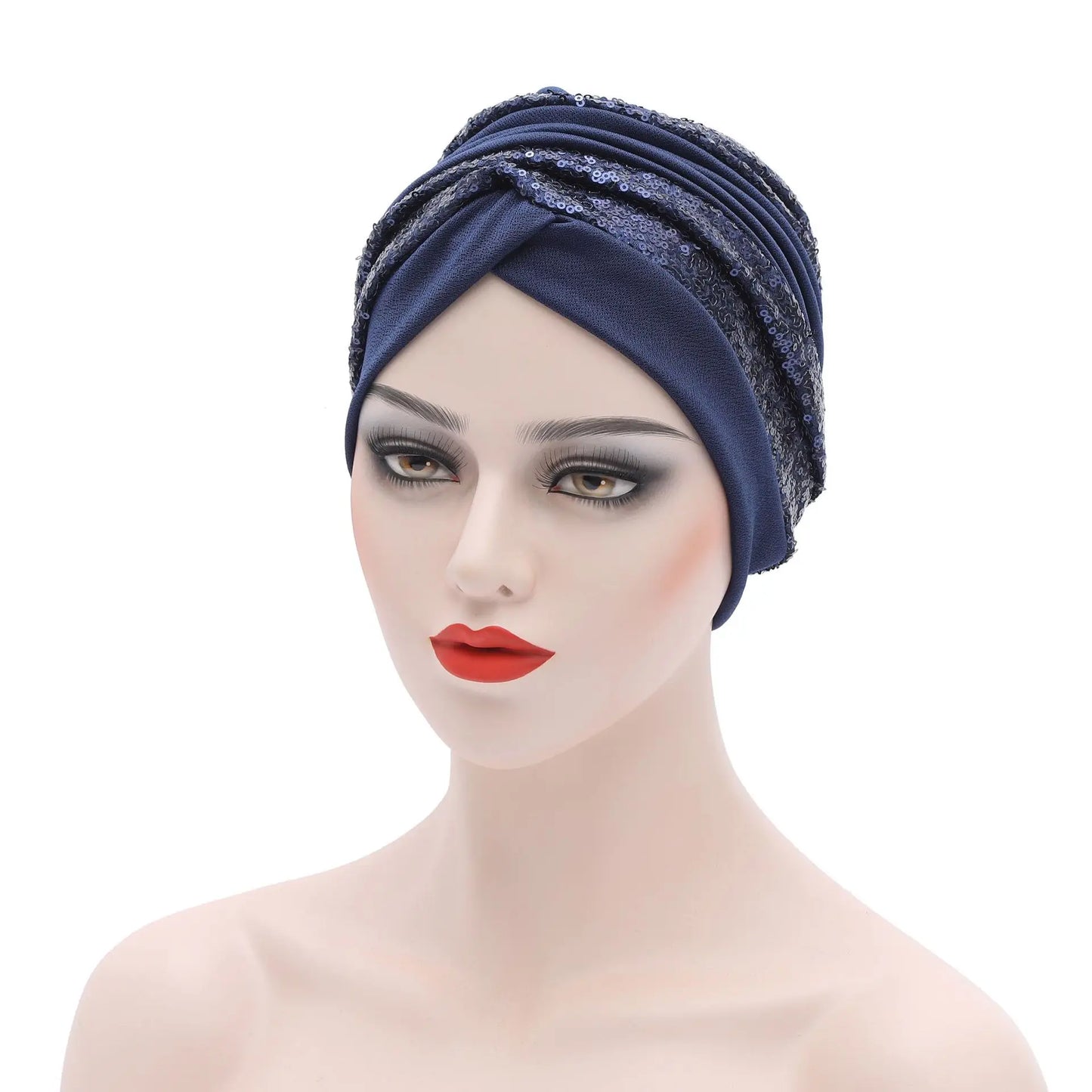 The Sequin Turban Cap – Shine with Modesty and Grace