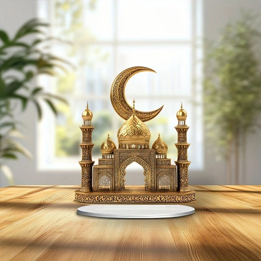 The Acrylic Moon Castle Ornament – A Glowing Tribute to Ramadan Nights