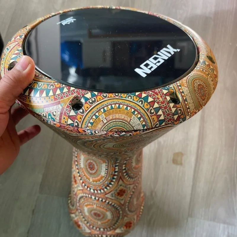 Portable Doumbek Drum 8.5 Inch Arabic Drum Professional Perform Practice Adult Beginners Light Doumbek Percussion Instruments