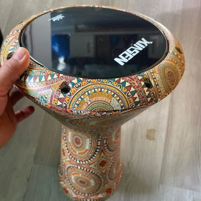 Portable Doumbek Drum 8.5 Inch Arabic Drum Professional Perform Practice Adult Beginners Light Doumbek Percussion Instruments