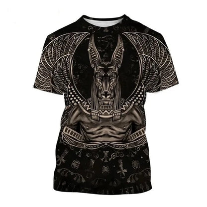 Pharaoh 3D Graphic T-Shirt – Unisex Egyptian Summer Tee, Oversized Casual Top