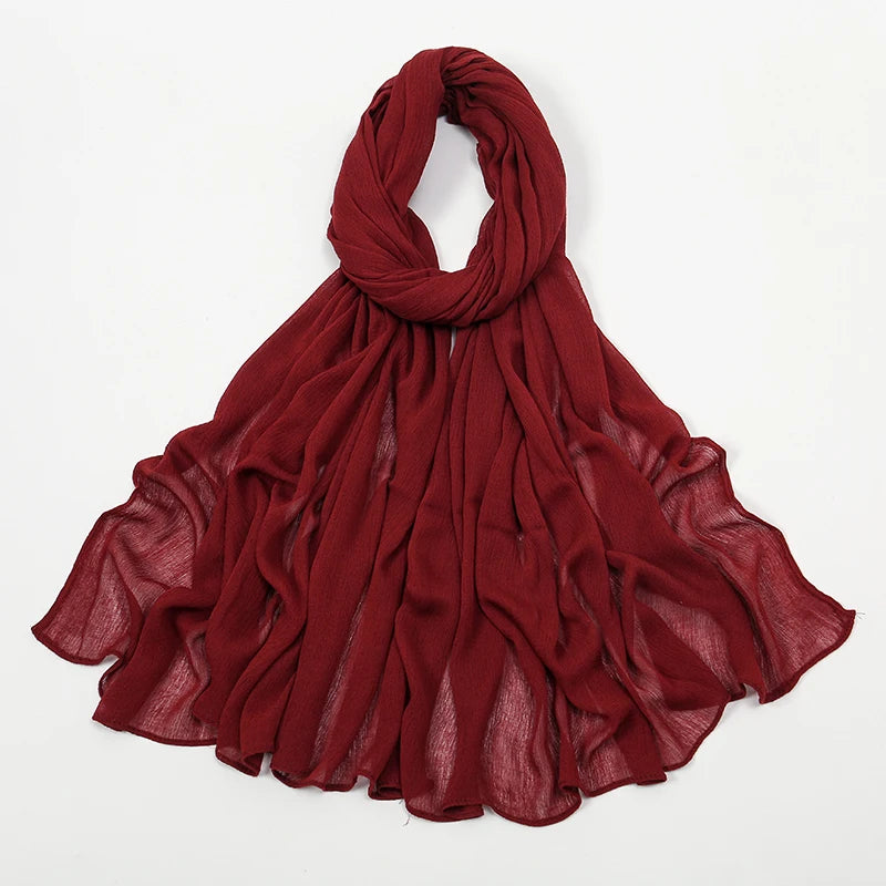 The Crinkle Rayon Hijab – Effortless Elegance, All-Day Comfort