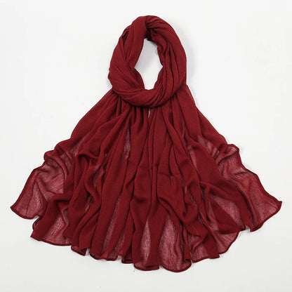 The Crinkle Rayon Hijab – Effortless Elegance, All-Day Comfort