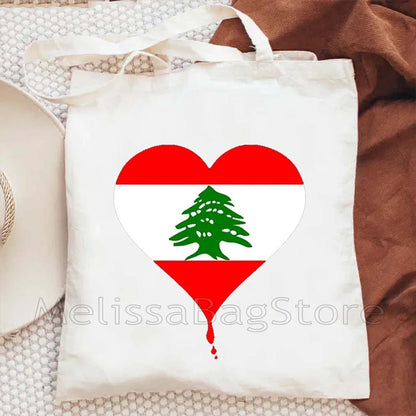 Love Beirut – Lebanese Roots Canvas Shoulder Tote