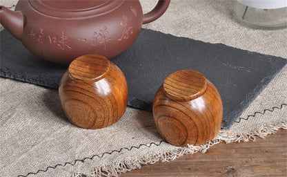 Handmade Spruce Wood Cups – Natural Big Belly Mug for Tea, Coffee & Milk