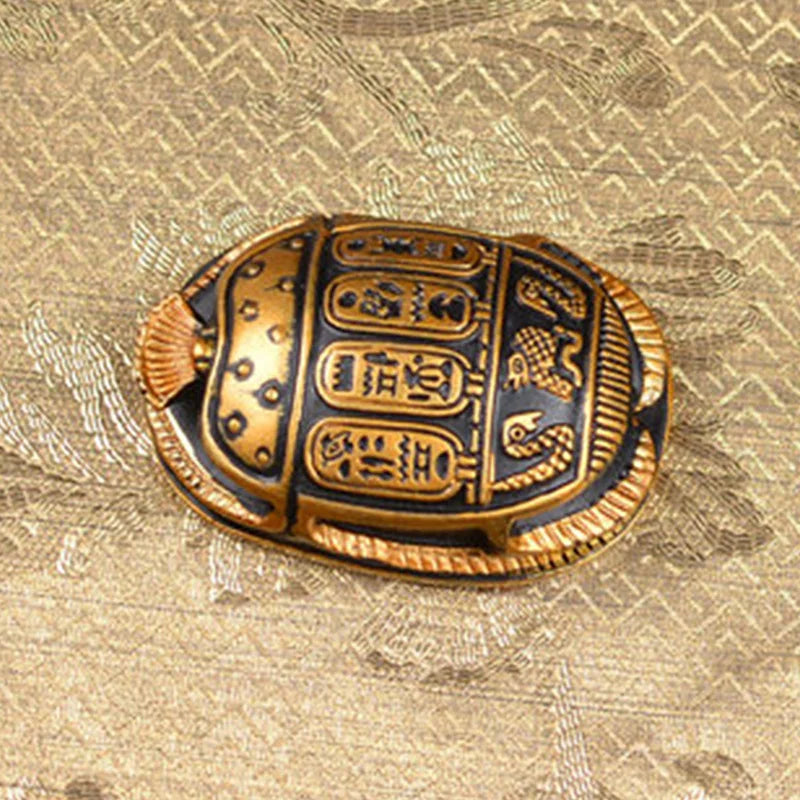 Egyptian Scarab Beetle Statue – Resin Figurine of Wealth & Rebirth, Ancient Egypt Decor