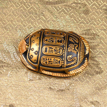 Egyptian Scarab Beetle Statue – Resin Figurine of Wealth & Rebirth, Ancient Egypt Decor