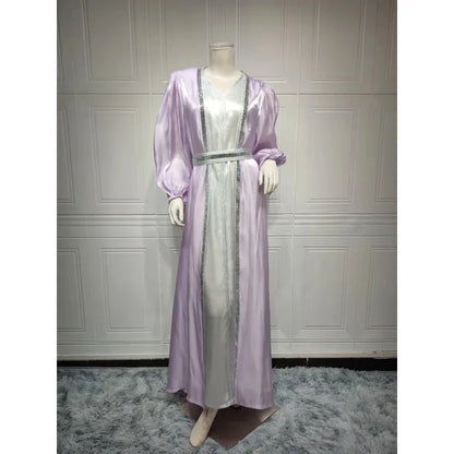 Autumn in Arabia – 2-Piece Button Kaftan Set for the Muslim Woman in America
