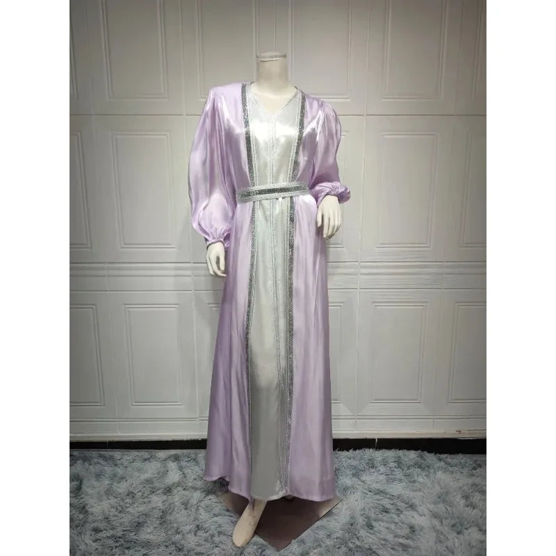 Autumn in Arabia – 2-Piece Button Kaftan Set for the Muslim Woman in America