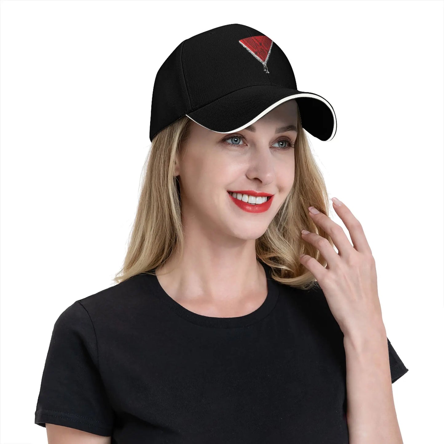 Summer Casual Baseball Cap Palestine The Red Triangle Running Hippie Trucker Hat For Female Male Breathable Funny Baseball Caps