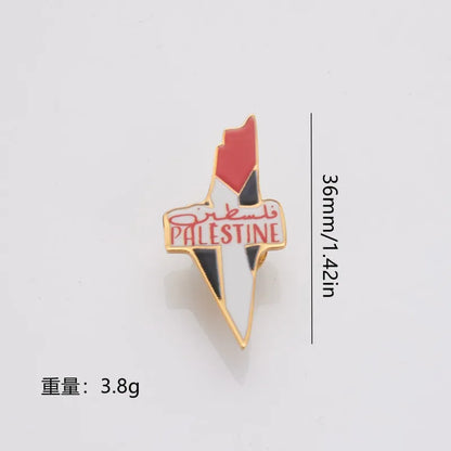 YQ Stainless Steel Palestine Brooch For Badge Accessories