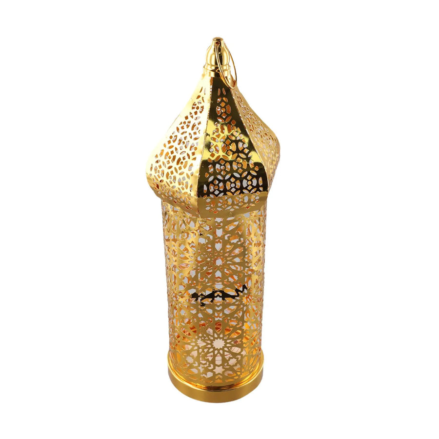 The Golden Lantern – Moroccan Hollow Iron Ramadan Light