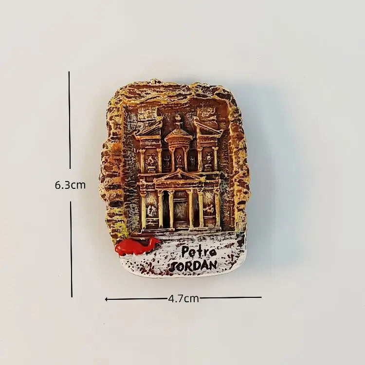 Jordan 3D Fridge Magnet – Tourist Souvenir, Handicraft Magnetic Decor