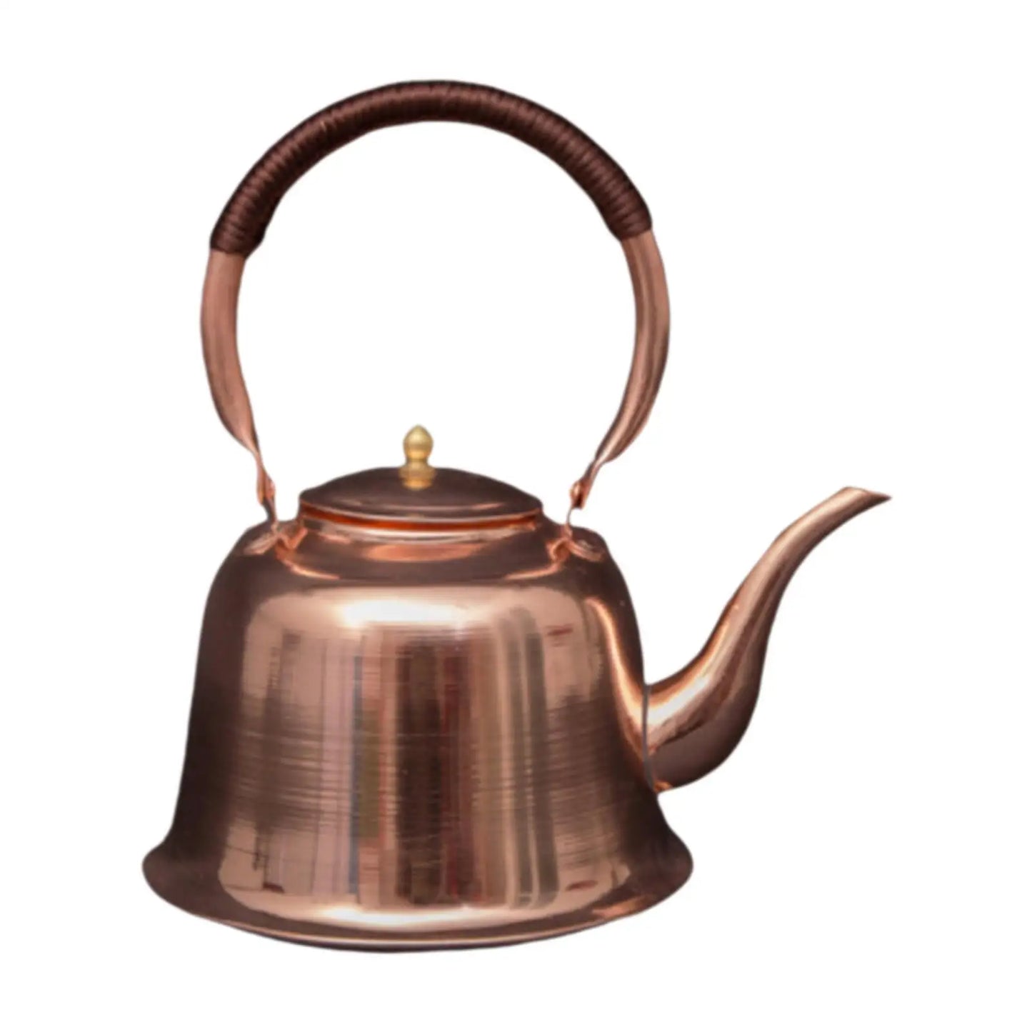 Tea Kettle 1L Copper Handmade with Ergonomic Handle Copper Teapot for Stovetop