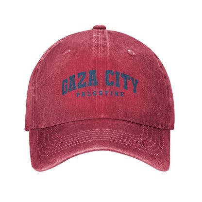 Gaza Palestine Urban Sun Baseball Cap  Street Style Couple Women Washed Trucker Hat Hot Sale Sports Baseball Caps Birthday Gift