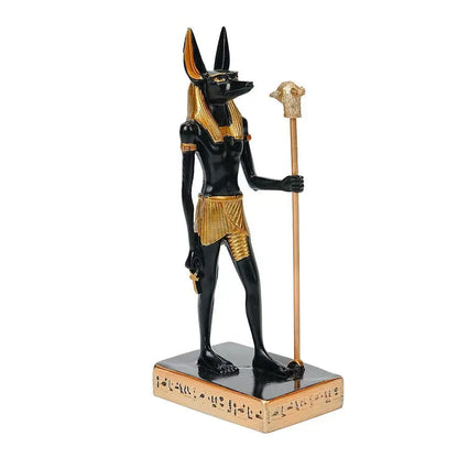 Mystical Anubis Statue Egyptian God Sculpture Premium Resin Figurine Ancient Mythology Home Office Decor Unique Collectible Idea