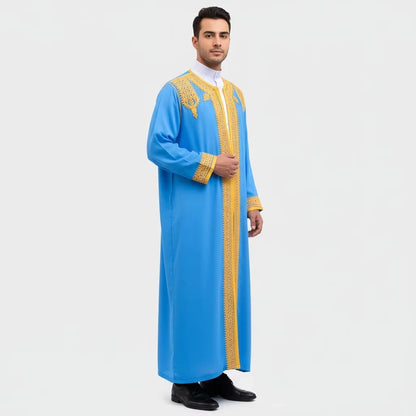 Men's Muslim Clothing Modest Fashion Abaya Thobes  for Muslim Men Modesty Dress Code Islamic Wear for Men