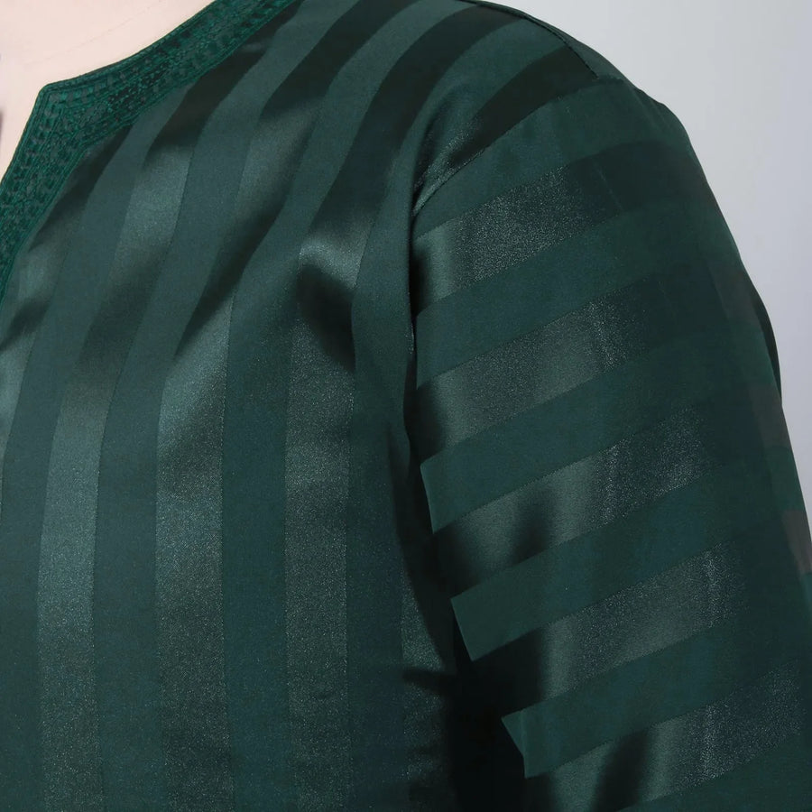 The Striped Jubba – Men's Embroidered Moroccan Dubai Eid Prayer Robe