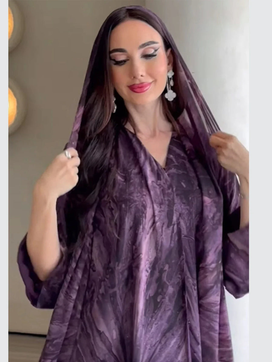 Printed Blessings – Cardigan Scarf Set for the Muslim Woman in America