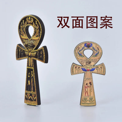 Ankh Talisman of Life – Vintage Resin Ornament, Egyptian Spiritual Home Decor