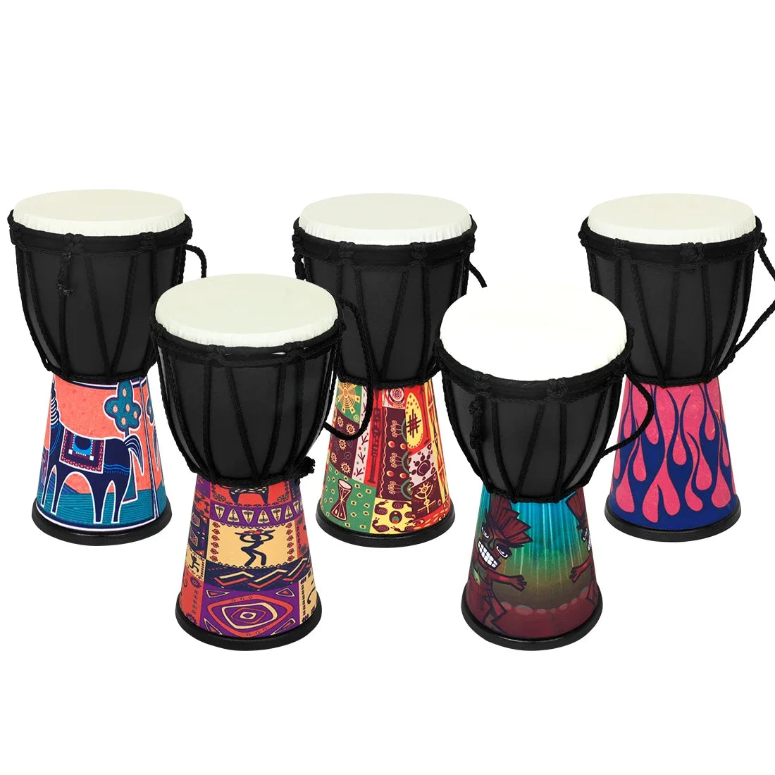African Drum Handheld Children's Drum Gifts Portable Snare  Drum Cavity Orff Percussion Musical Instruments