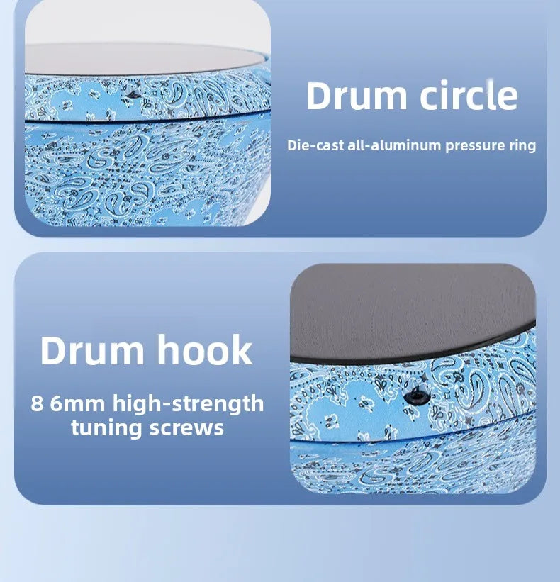 8.5 Inch Middle Eastern Drum Aluminium Arabic Hand Drumming Sound Healing Hand Drums Professional Percussion Musical Instruments
