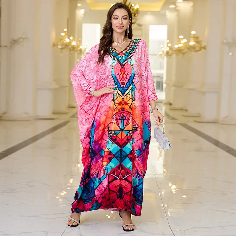 The Plus Size Moroccan Cover-Up – Embroidered Kaftan for the Arab Woman in America