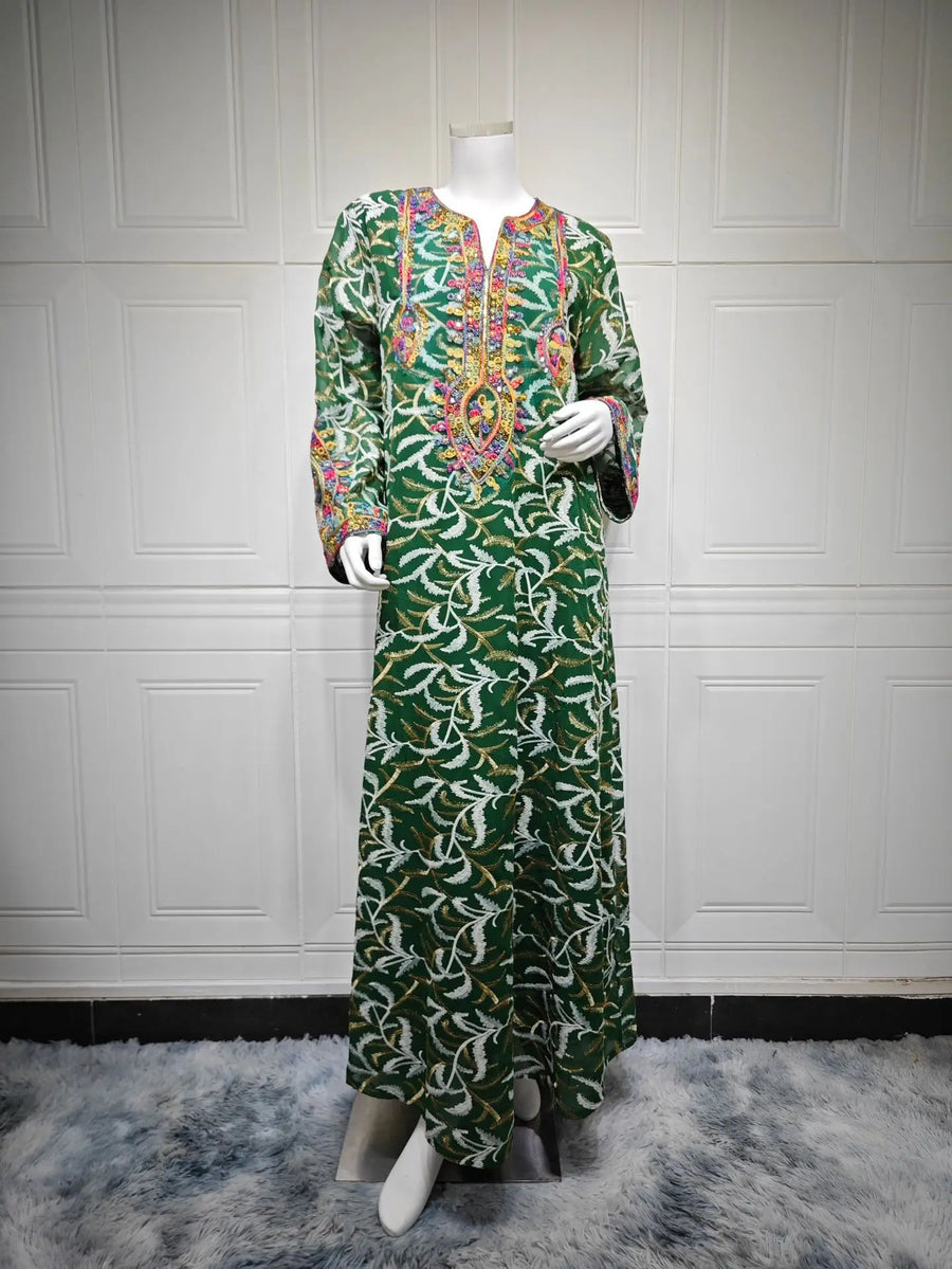 Zahraa II – The Embroidered Sleeve Kaftan for the Arab Woman in America