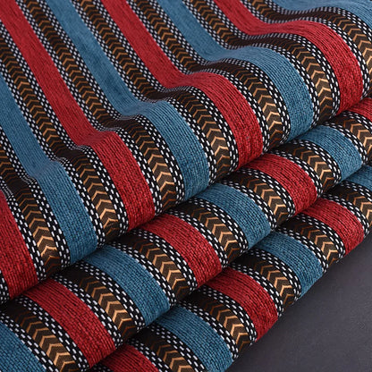 148x100cm Thickener Chenille Jacquard Sofa Fabric Cloth Stripe Luxury Anti-Slip Sofa Cover Boho Fabric Set Luggage DIY Clothing
