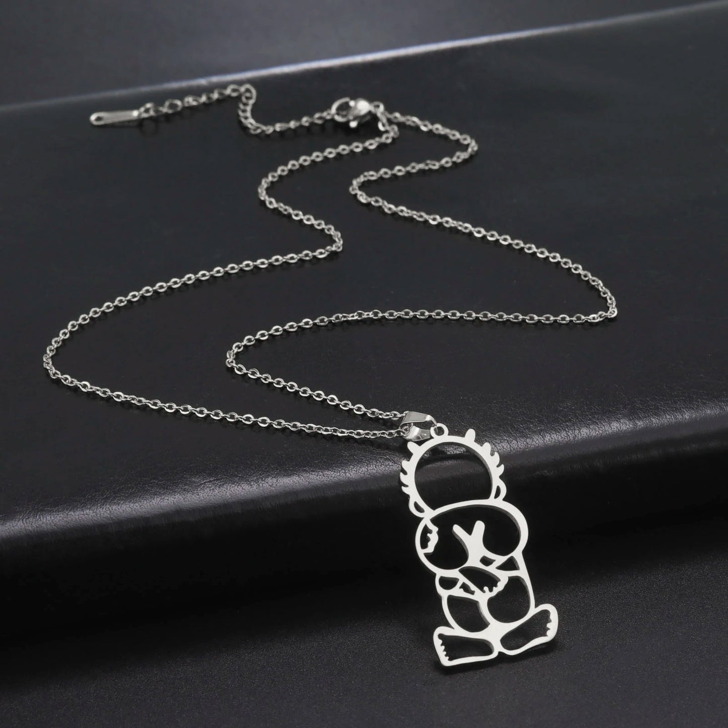 LIKGREAT Fashion Jewelry Handala Hanzala Palestine Stainless Steel Necklace Boy Pendant Chain Necklace Gift for Women Men New