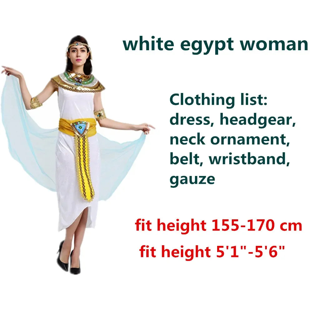 Pharaoh & Queen of the Nile Costume Set – Egyptian Cosplay for Carnival & Parties