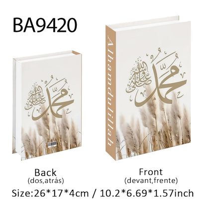 Kaaba Mosque Arch Moroccan Islamic Decorative Books Storage Box Fake Book Coffee Table Living Room Interior Home Decor Quran
