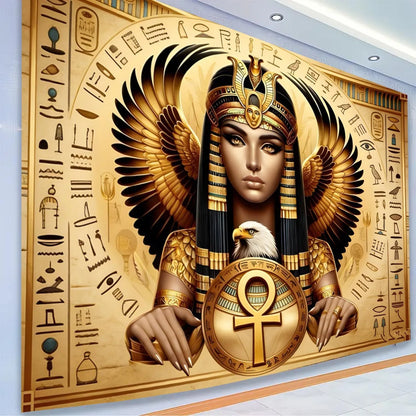 Ancient Egyptian Goddess Tapestry – Pharaoh & Anubis Wall Hanging for Heritage Decor