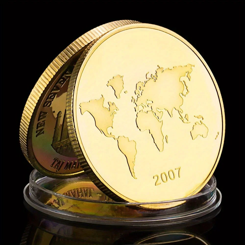 Petra Golden Plated Commemorative Coin – New Seven Wonders Collectible Gift