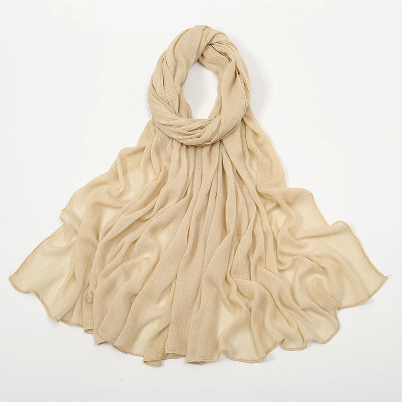 The Crinkle Rayon Hijab – Effortless Elegance, All-Day Comfort