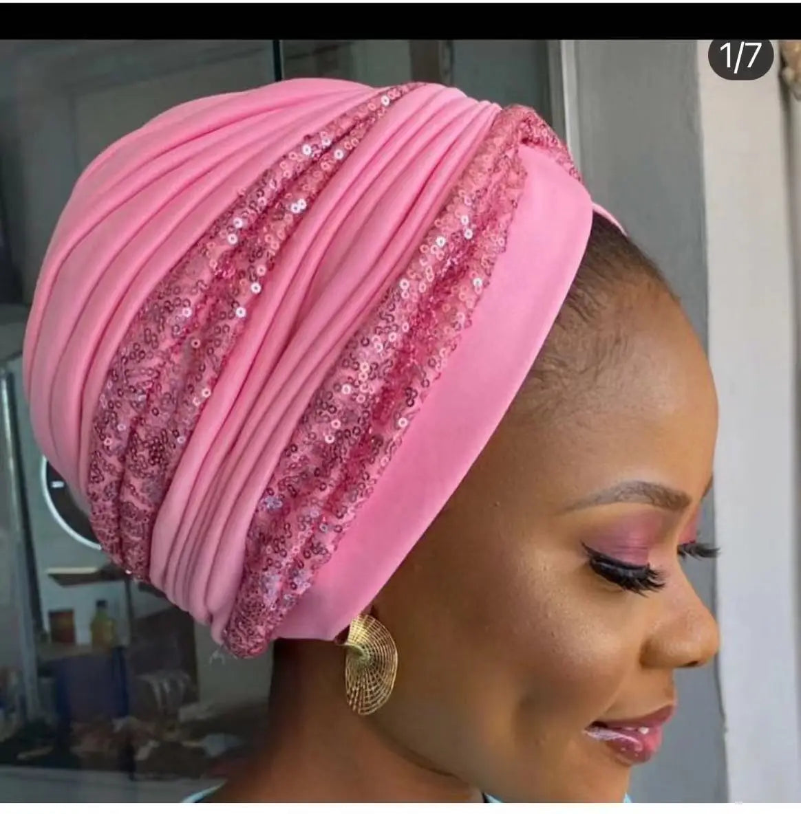 The Sequin Turban Cap – Shine with Modesty and Grace
