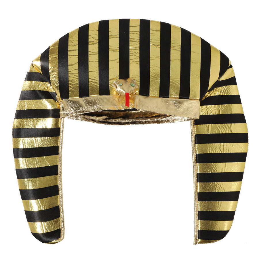 Pharaoh & Cleopatra Luxury Cosplay Set – Gold Trim Egyptian King & Goddess Costume