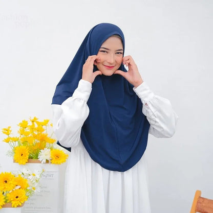 New Instant Ready to Wear Hijab Muslim Women Stretchy Sports Jersey Hijab Scarves Malaysia Headwraps Caps