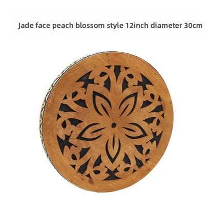 8-inch/12-inch Ocean Drum Portable Hand Drum Instrument Ethnic Percussion Instrument Onomatopoeic Music Sound Therapy Relaxing