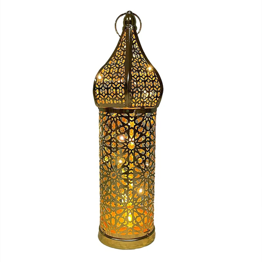 The Golden Lantern – Moroccan Hollow Iron Ramadan Light