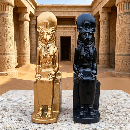 Ra Sun God Resin Statue – Pharaoh, Pyramid & Sphinx Egyptian Ornament