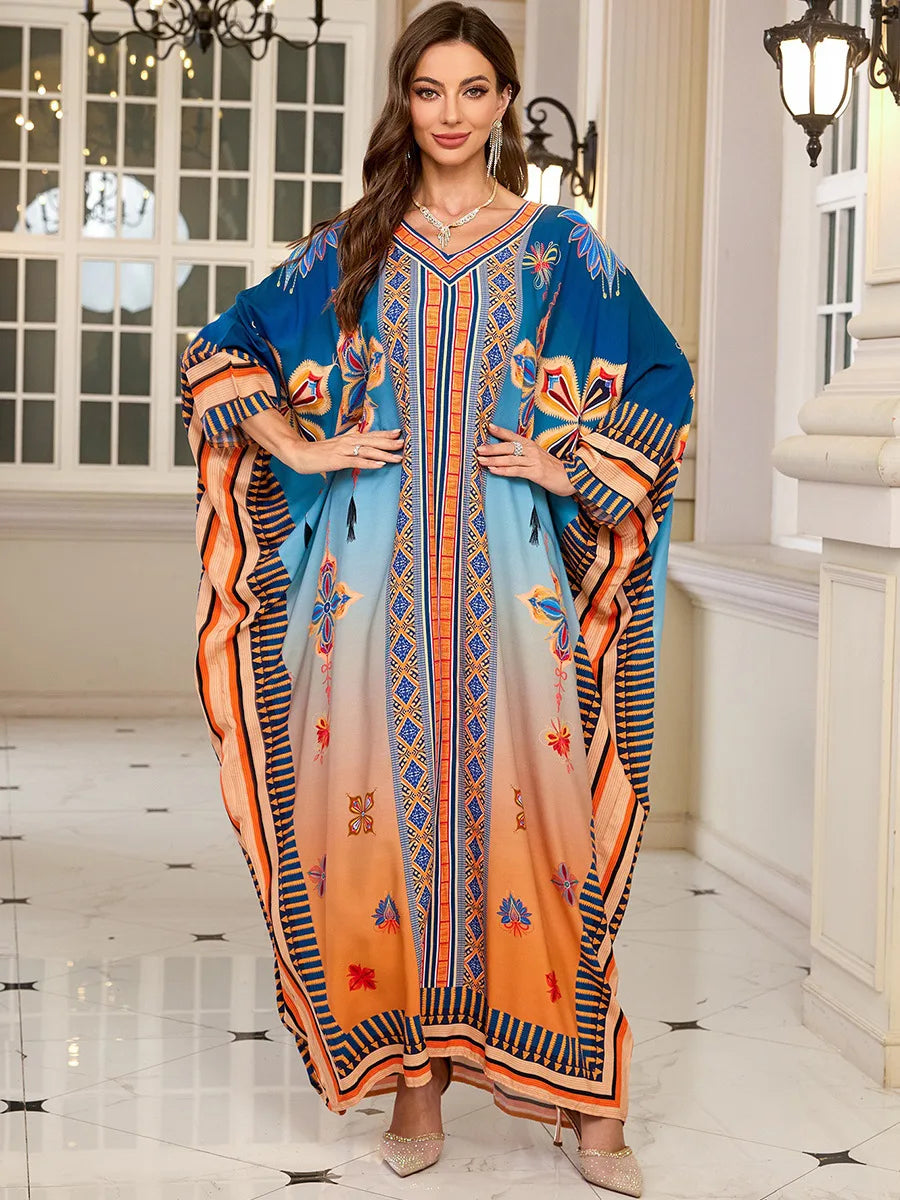 The Plus Size Moroccan Cover-Up – Embroidered Kaftan for the Arab Woman in America