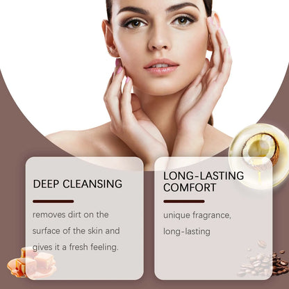Coffee Skin-Nourishing Essential Oil Soap: Moisturizing, Water-Locking, Soothing for Sensitive Skin, with Rich & Dense Lather an