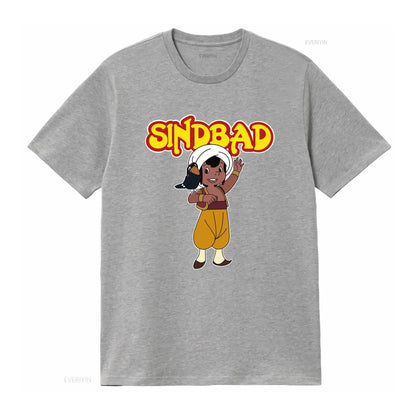 80s vintage retro German tv show 80er Deutsche Kinder Serie Sindbad T Shirt long or short sleeves vintage Washed Soft Stretched