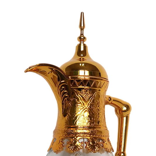 Arabic Style Coffee Pot Juice Tea Kettle Sturdy Thermal Pitcher 1.6L Tea Pot Thermal Carafe for Festival Camping Juice Milk