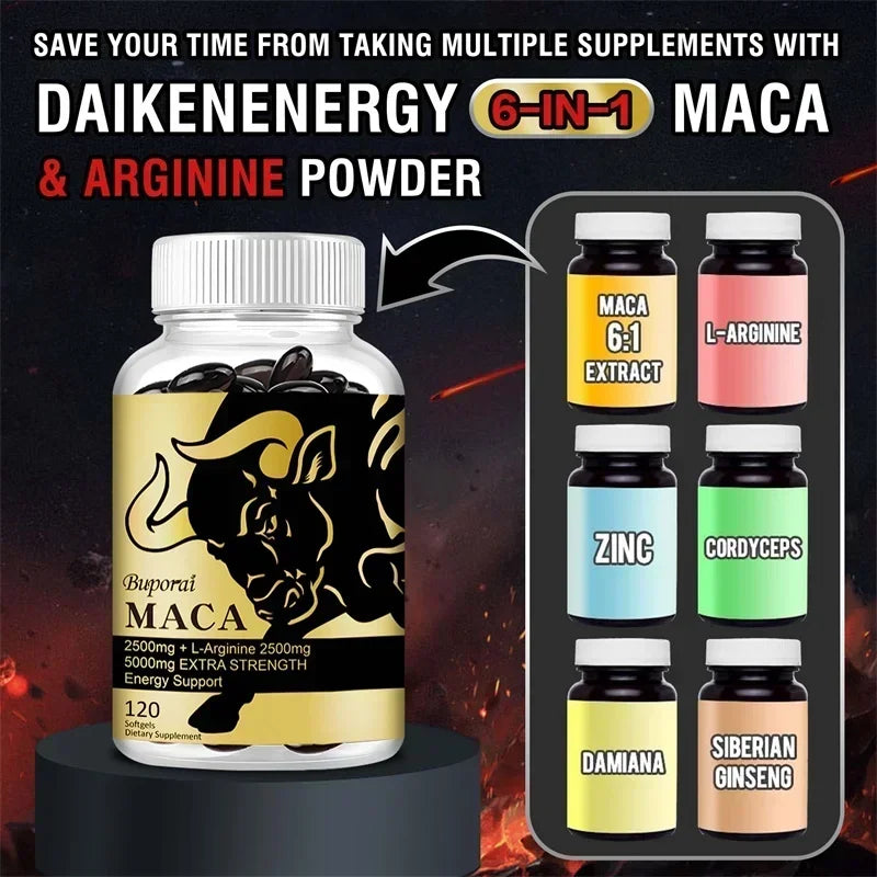 Maca Root Supplement - support Endurance, Relieve Fatigue and Promote Muscle Growth