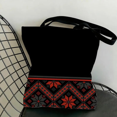 Ethnic Bloom – Classic Floral Lightweight Canvas Tote