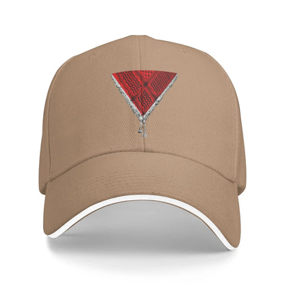 Summer Casual Baseball Cap Palestine The Red Triangle Running Hippie Trucker Hat For Female Male Breathable Funny Baseball Caps